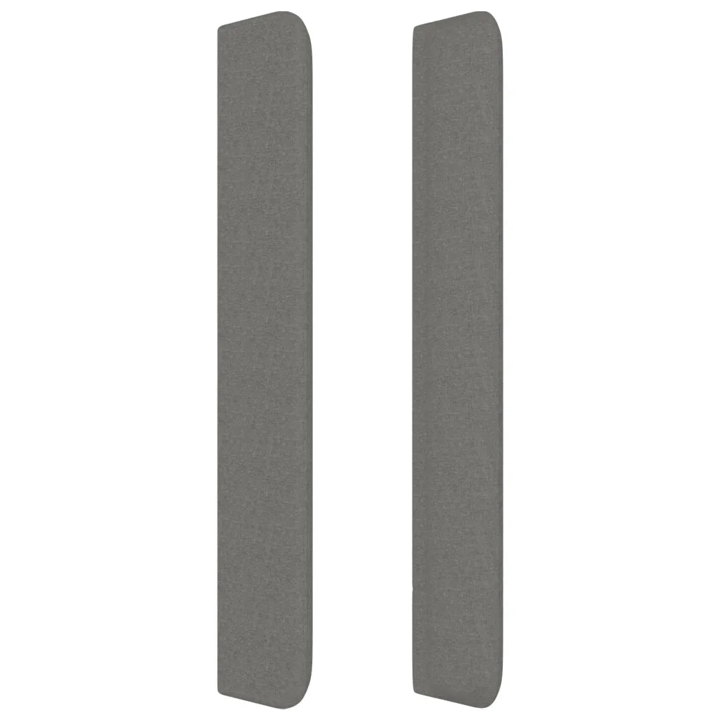 Testiera ad Orecchio Grigio Scuro 83x16x118/128 cm in Tessuto 3119989