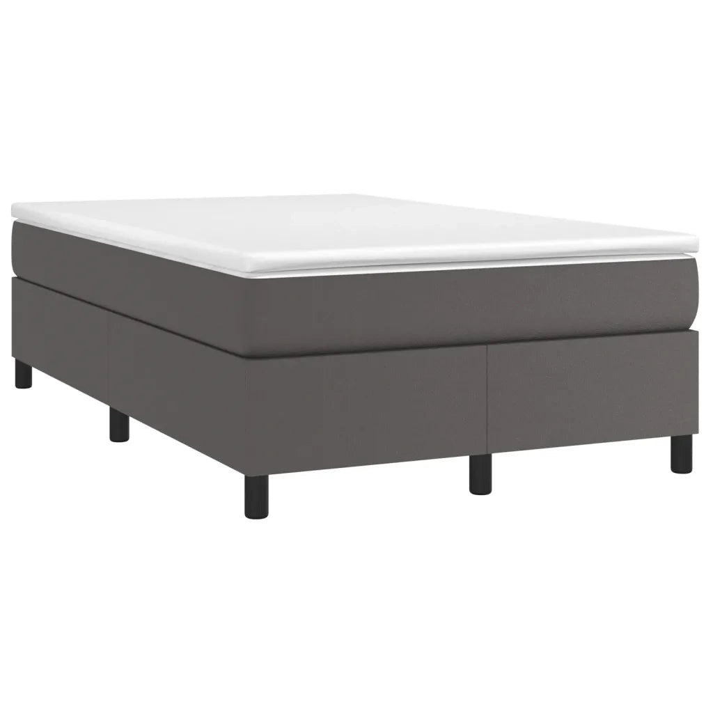 Giroletto a Molle con Materasso Grigio 120x190 cm in Similpellecod mxl 111187