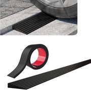 Drempelhelling in gomma autofit, 1 metro, riduttore di velocità, per sedia a rotelle, passeggino, scooter, 5 cm di larghezza, 1 cm di altezza, nero