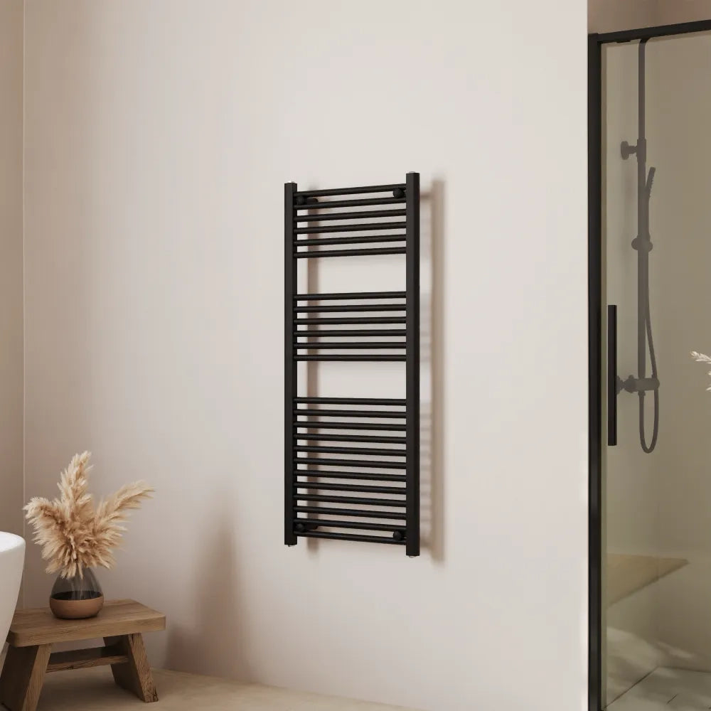Termoarredo idraulico 1200x550 nero opaco interasse 500 | Polaris