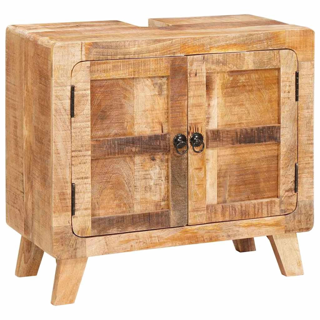 Mobiletto da bagno moderno con capiente spazio di archiviazione 60 x 33 x 55 cm legno marrone 02_0058083