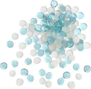 Assortimento di piccoli cristalli di vetro (95-105 pezzi) 500g - 20 mm cristalli piani di alta qualità - decorazioni per matrimonio, festa e acquario - riempimento per tavola e vaso