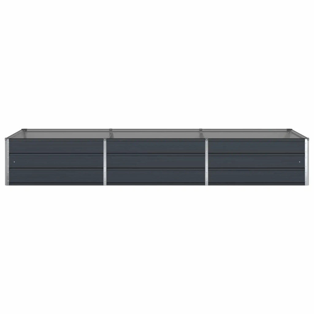 Fioriera Antracite 290 x 100 x 45 cm Acciaio zincato