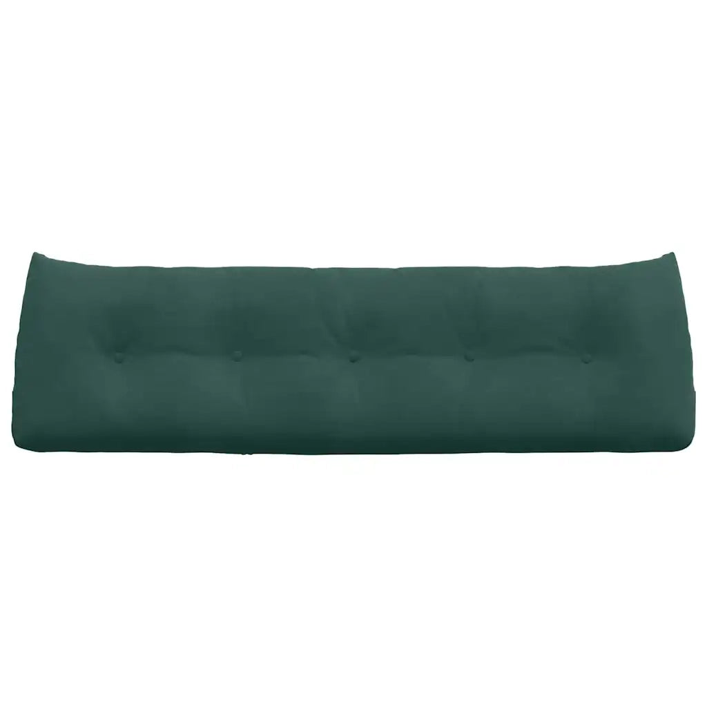 Cuscino per Schiena Verde Scuro 160 x 24 x 50 cm Velluto