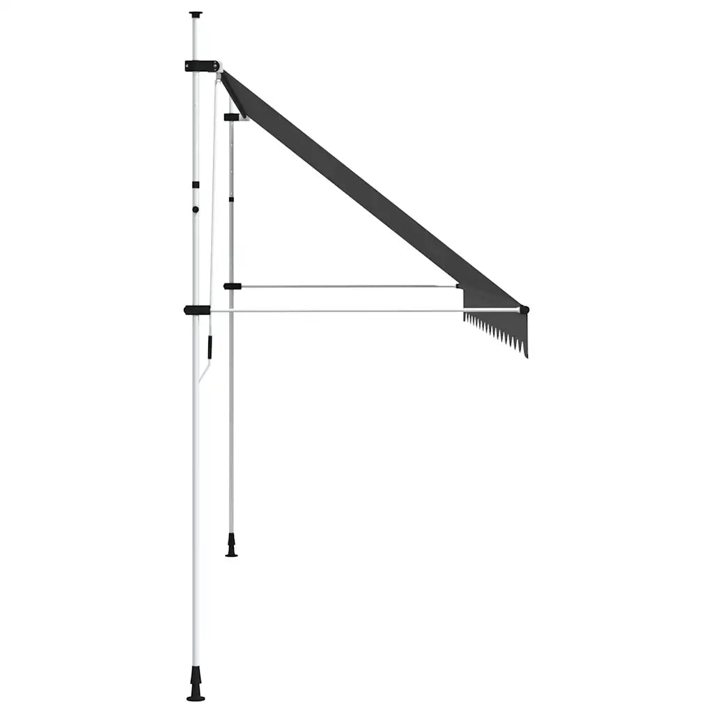 Tenda da Sole Retrattile Manuale 400 cm Antracite 143692