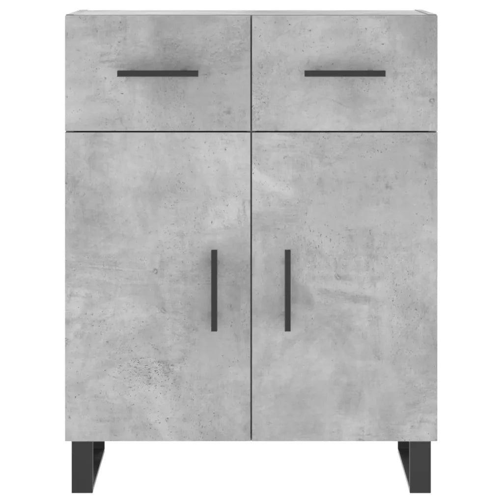 Credenza Grigio Cemento 69,5x34x180 cm in Legno Multistrato 3198173