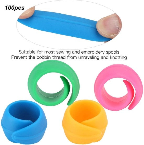Organizzatore di Cavi 100 Unità - Huggers in Silicone - Salvaguardia dei Cavi - Prevenzione dei Nodi di Cavo - Facile da Utilizzare - Duraturo e Riciclabile - Organizzatore di Cavi