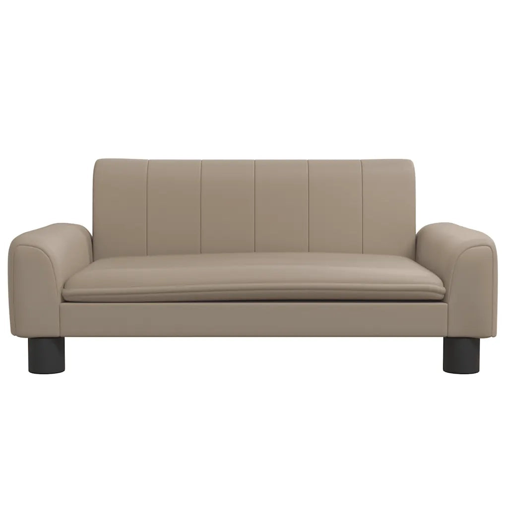 Divano per Bambini-Sofa-Divanetto Cappuccino 70x45x30 cm in Similpelle 319398