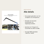 Strumento di rimozione cinghia - Verricello per motori W11 - Manubrio antiscivolo - Acciaio inossidabile - Facile da utilizzare - Incluso chiodo di bloccaggio - Rimozione cinghia