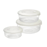 Set 3 Pezzi Contenitore Frigobox Alimenti Tondi