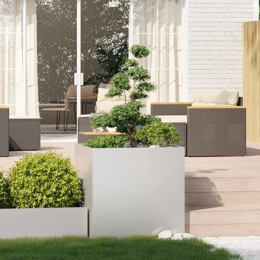 Fioriera 80x80x80 cm in Acciaio Inox 860784