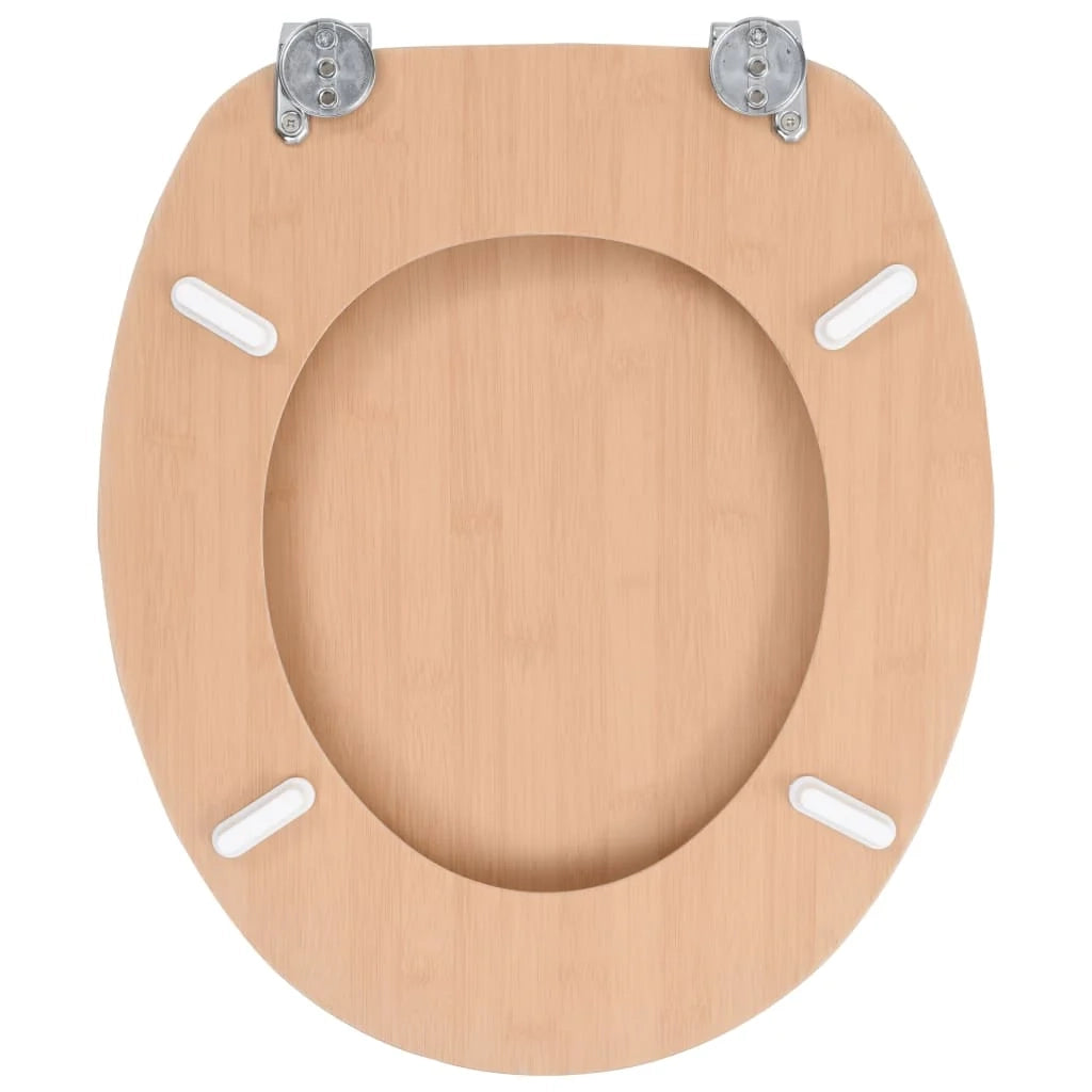 Set di due sedili per WC con coperchio MDF design bambù 02_0002963