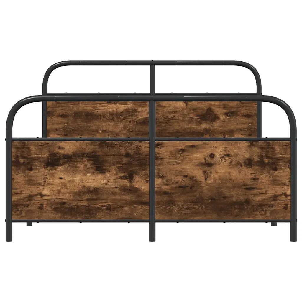 Giroletto senza Materaso in Metallo Rovere Fumo 137x190 cm 3318634
