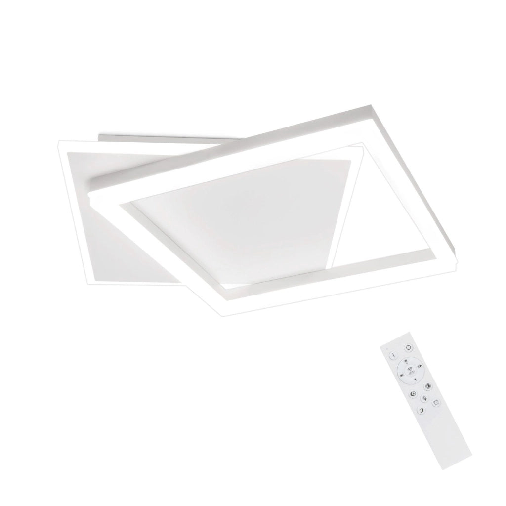 ZMH Lampada da soffitto plafoniera LED nera 42W per soggiorno camera letto