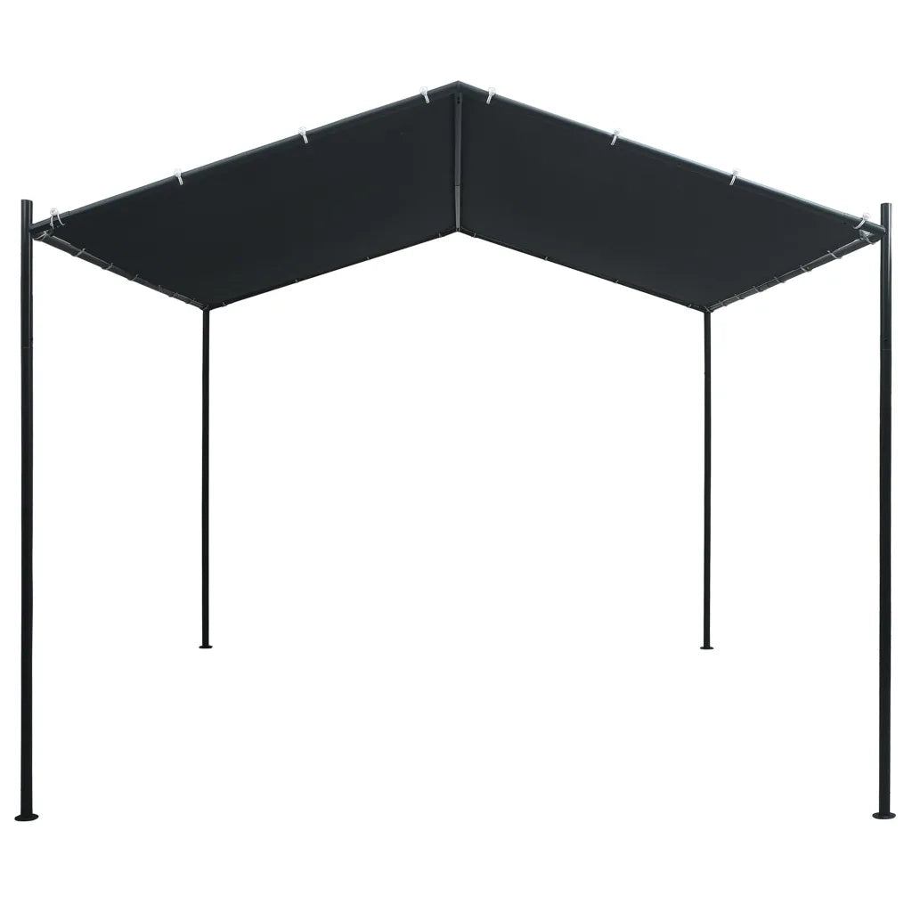 Gazebo Padiglione Tenda Tettoia 3x3 m in Acciaio Antracite 47963