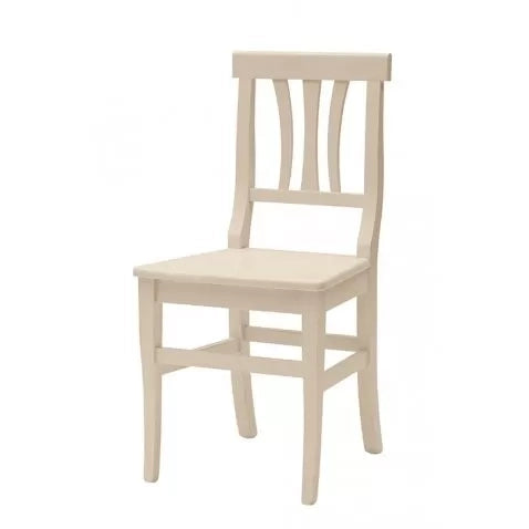 Set 2 sedie classiche legno beige seduta legno 46x44x90 - Mobili 2G