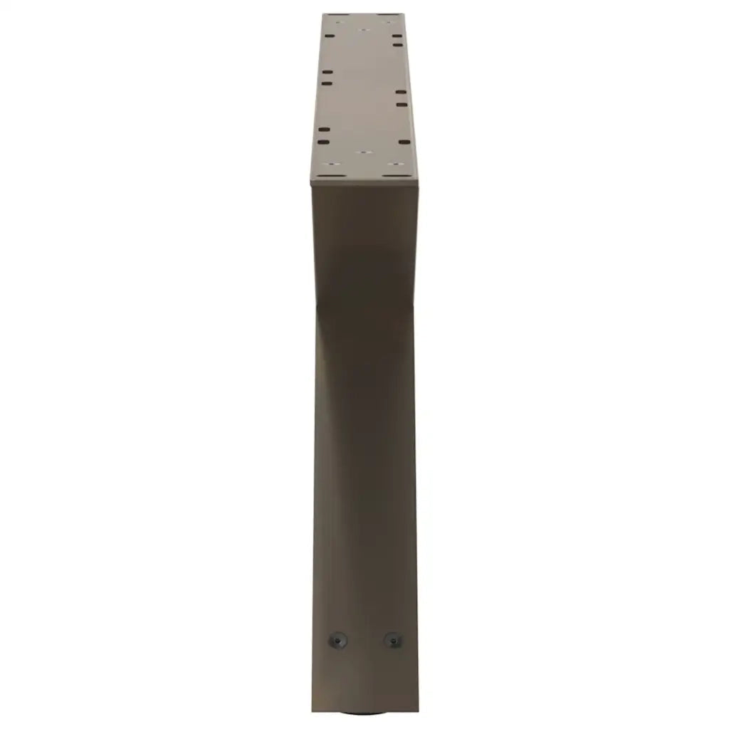 Gambe per tavolino da caffè 2 pz in acciaio naturale 70x(30-31,3) cm 4012695