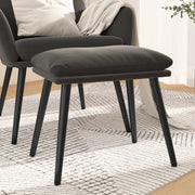 Poggiapiedi Grigio Scuro 45x29,5x35 cm in Velluto 341505