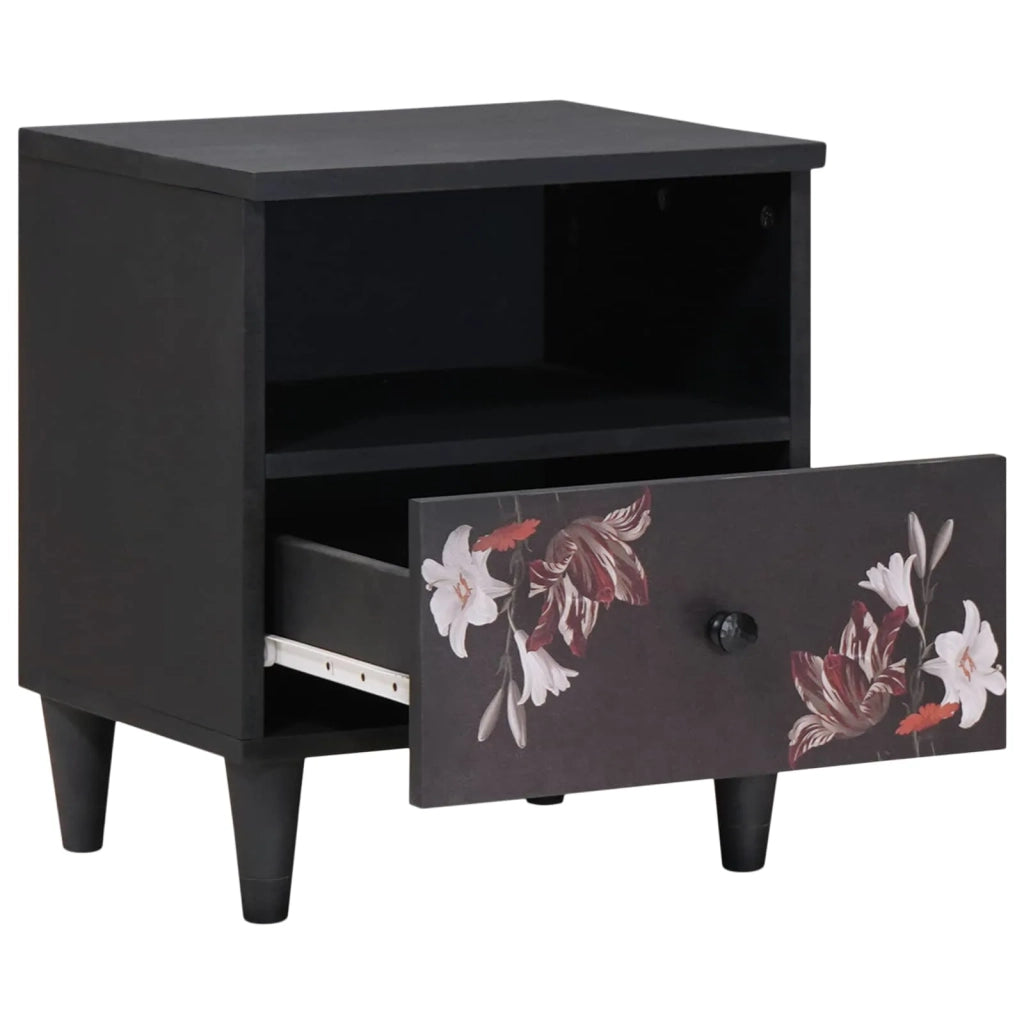 Comodino 2 pz-Set di 2 Tavolino da notte Marrone 40 x 33 x 46 cm Legno di mango massello