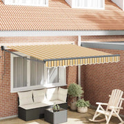 Tenda retrattile-Tenda parasole per balcone Multicolore 350 x 250 cm 809779