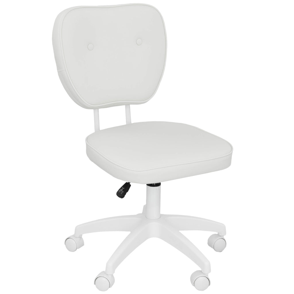 Sedia da ufficio senza braccioli ¨C zephmum ¨C bianco 46x59x82-92 cm