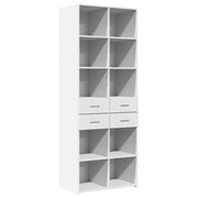 Buffet credenza cassettiera mobiletto mobile contenitore organizer cucina soggiorno salotto alto 70 x 42,5 x 185 cm legno ingegnerizzato bianco 02_0032765