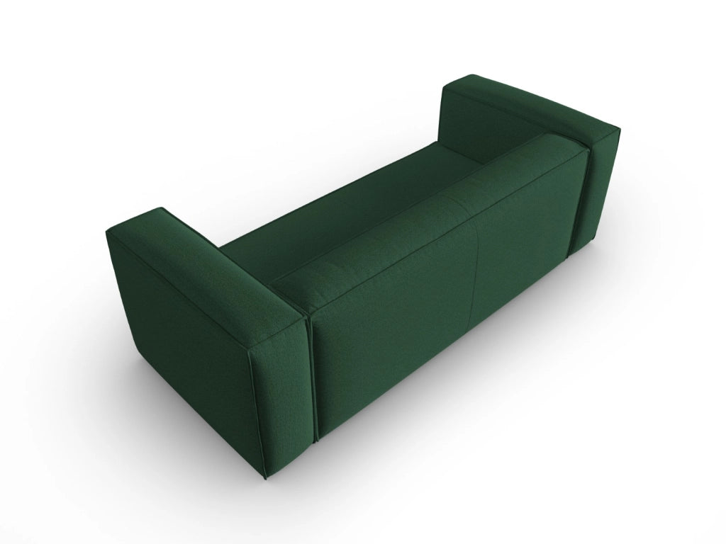 Cosmopolitan Design - Divano "Mackay" 3 posti in velluto strutturato verde 