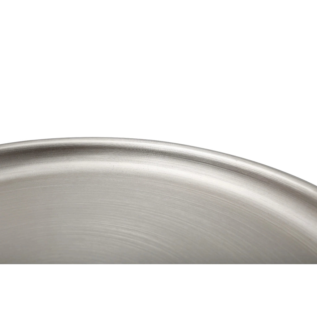 Tavolino Art Deco Yuuka in metallo antracite e argento