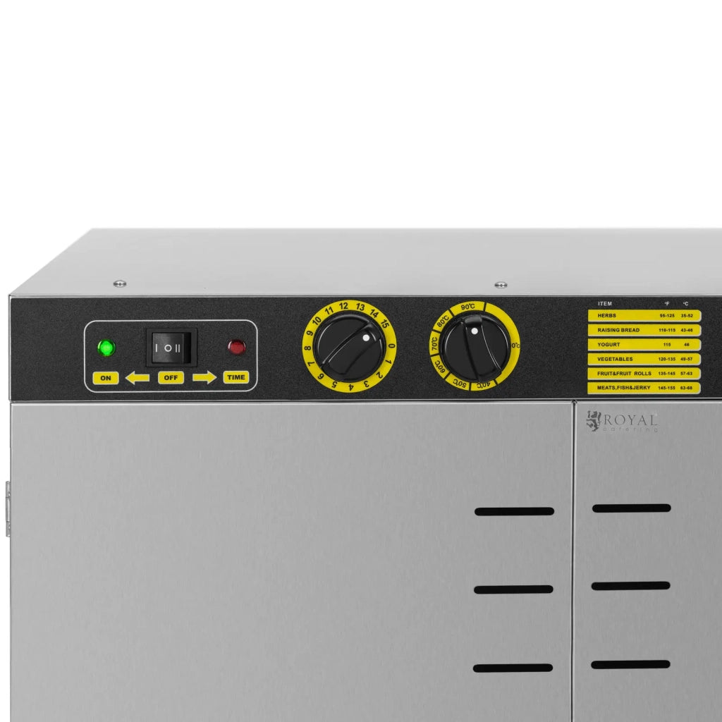 Essiccatore alimentare professionale da 5850 Watt 24 vassoi acciaio inossidabile lega di alluminio PVC vetro temperato acciaio inossidabile 14_0008889