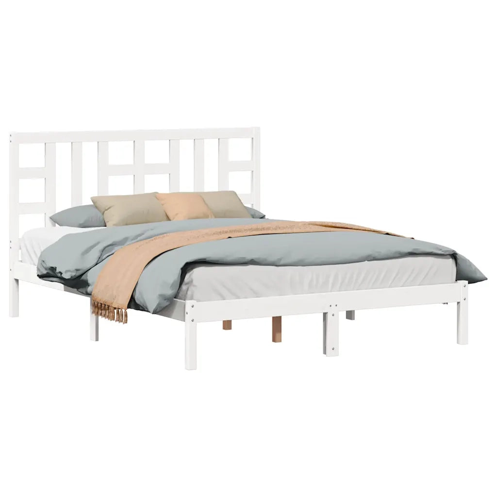 Giroletto Bianco in Legno Massello 150x200 cm King Size 3105411