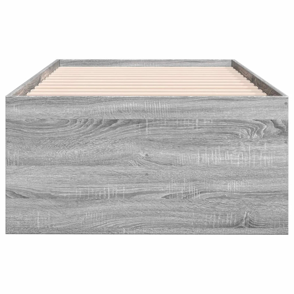 Telaio del letto con storage Sonoma grigio 80 x 200 cm 3429649