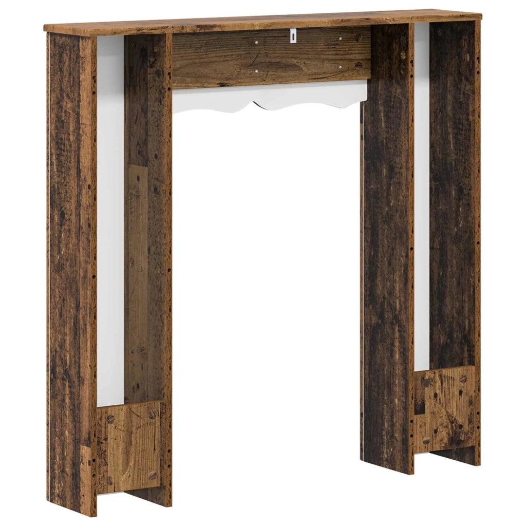 Cornice per camino Legno antico 102 x 20 x 102 cm 8006640