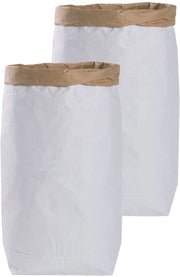 Decorazione DIY con sacchetto in cartone di Kraft in colori marrone e bianco 'bianco