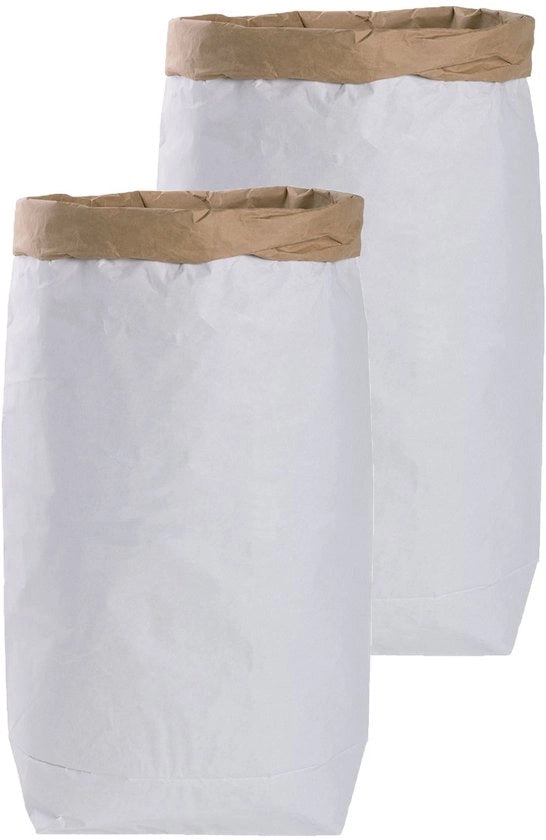 Decorazione DIY con sacchetto in cartone di Kraft in colori marrone e bianco 'bianco
