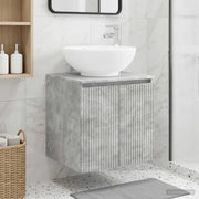 Mobile Lavabo da Parete Grigio Cemento 49,5 x 44,5 x 65 cm
