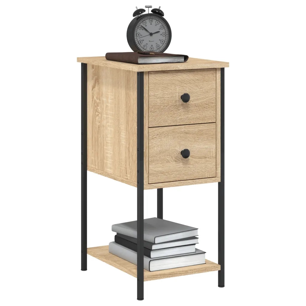 Comodino Rovere Sonoma 32x42x70 cm in Legno Multistratocod mxl 126295