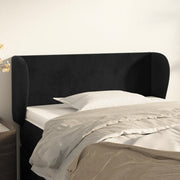 Testiera ad Orecchio-Testata con Orecchie Nera 83 x 23 x 78/88 cm in Velluto 175269