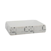 PORTA SAPONE IN CERAMICA EVORA- Bianco - Grigio- SPIRE- pezzi 1