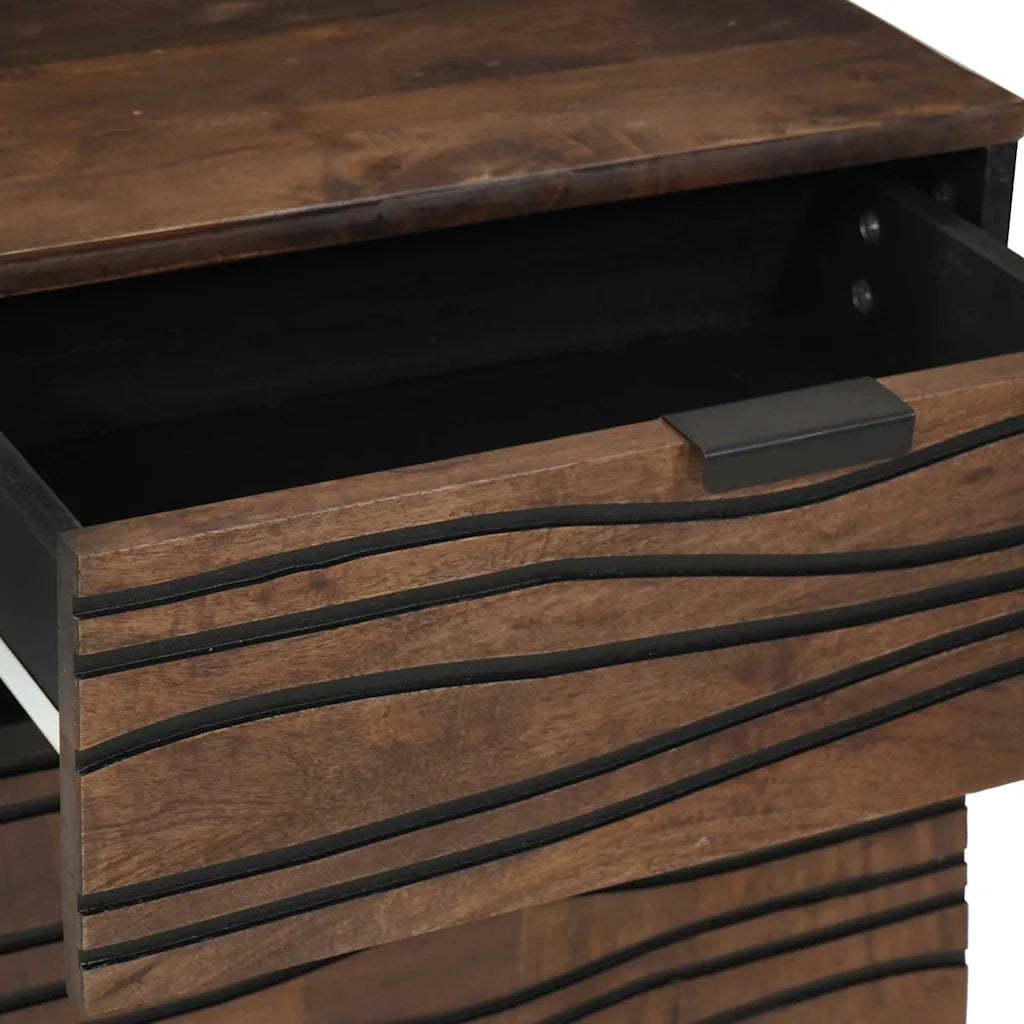 Comodino | Armadio da Notte | Mobiletto da notte Noce 50 x 33 x 60 cm Legno ingegnerizzato