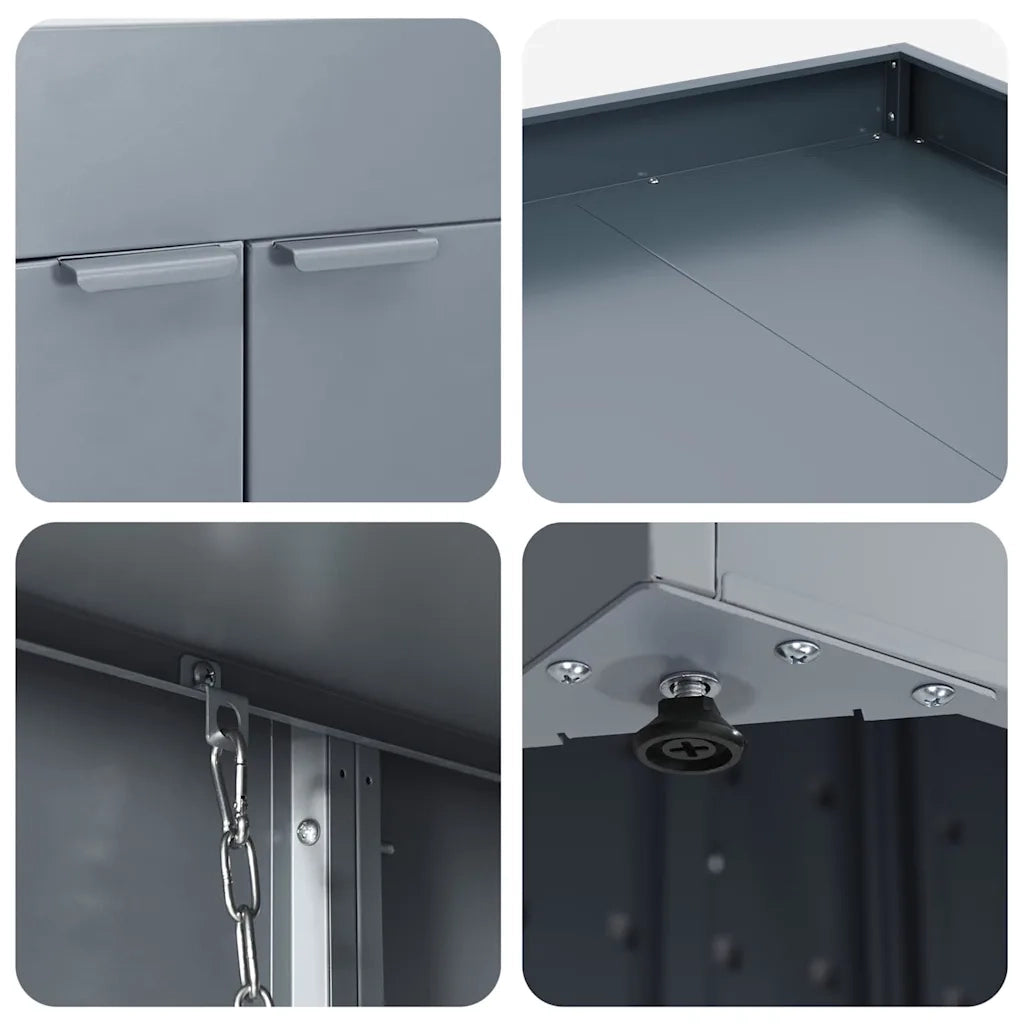 Contenitore per Rifiuti per 2 Bidoni Grigio chiaro CFW3659167