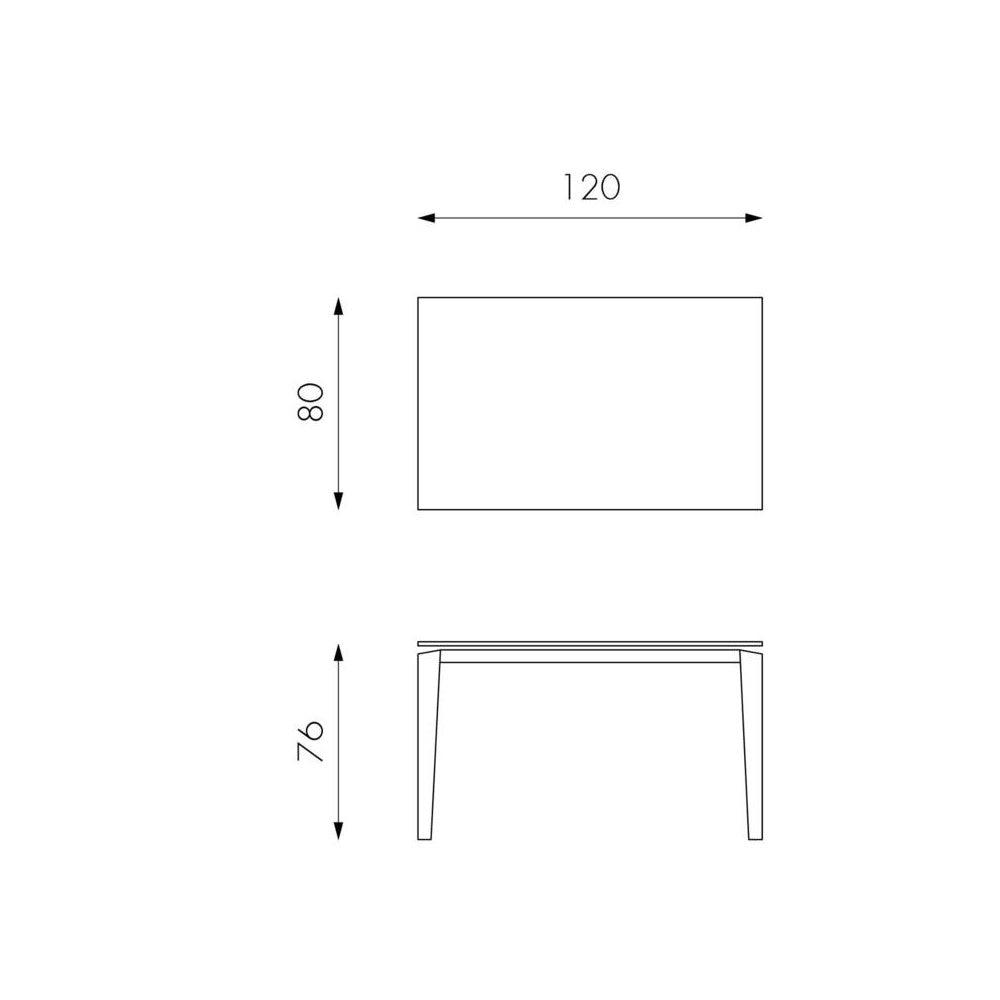 Tavolo Allungabile da 120cm a 170cm moderno Top in Ceramica su Vetro Temperato Portoro
