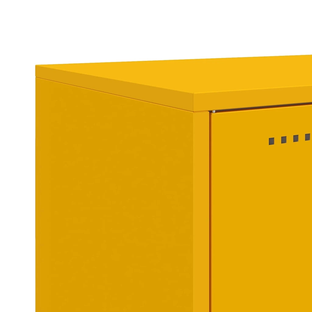 Credenza Giallo Senape 100,5x39x107 cm in Acciaio 846539