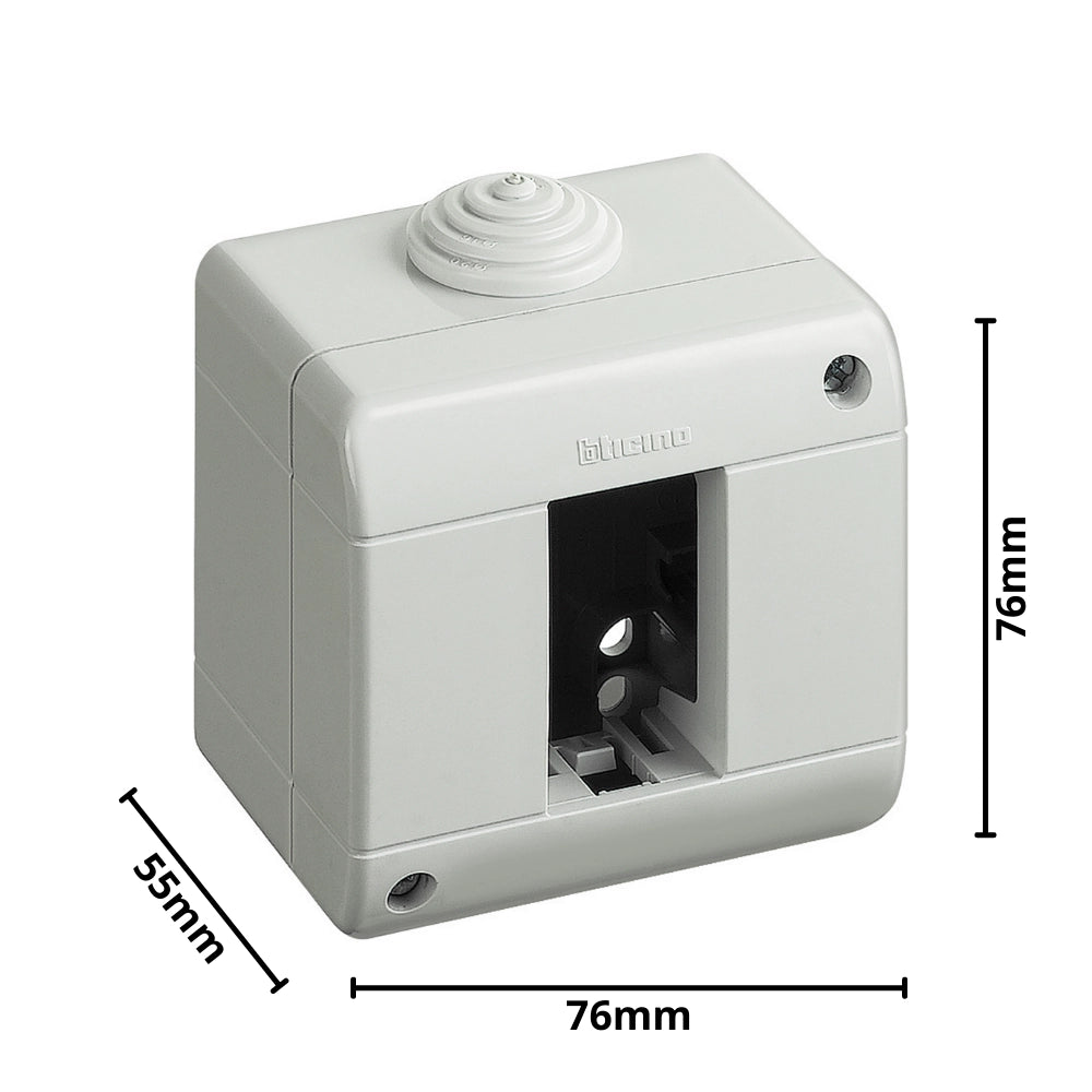 Custodia bticino 25401 ip40 per 1 modulo matix