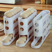 Trade Shop - Dispenser Portauova Organizzatore Ripiano Frigo Cucina Contenitore Uovo A Rotolamento -