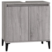 Mobile lavabo/lavabo 58 x 33 x 60 cm in legno laccato grigio 02_0006847
