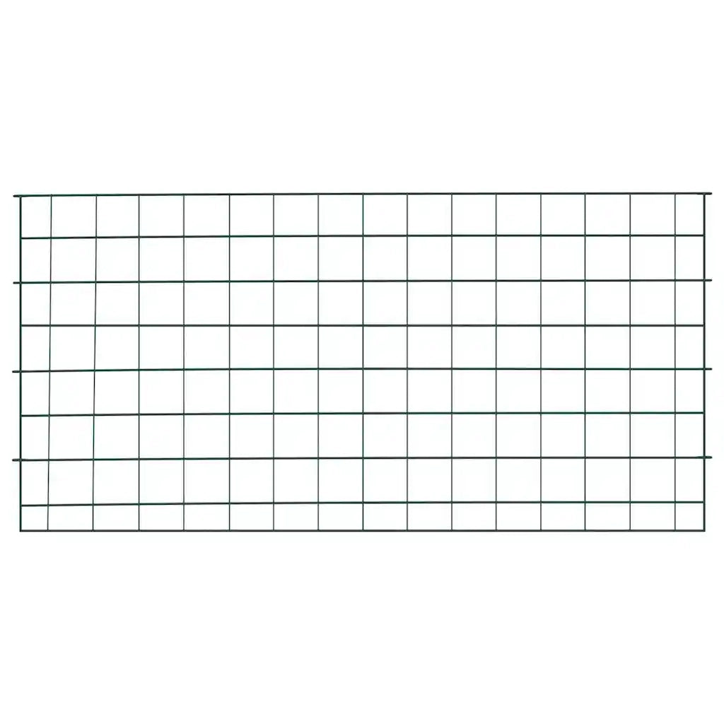 Set di Recinzione per Stagno 5 pcs Verde 100 x 50 cm Acciaio