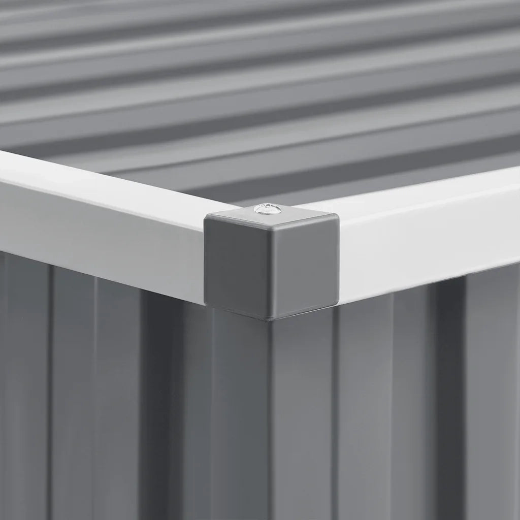 Capanno da Giardino Grigio 195x198x159 cm in Acciaio Zincato cod mxl 45849