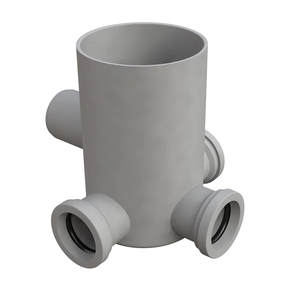 POZZETTO A PAVIMENTO CON BICCHIERE 4 VIE MODELLO ALTO- Diam. 40- BONOM- pezzi 1