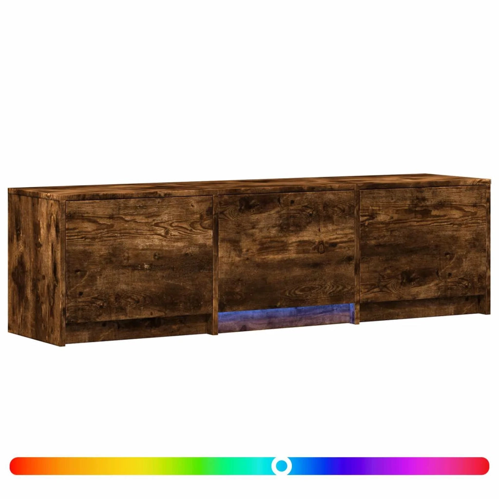 Mobile TV con LED con LED Quercia Affumicata 140 x 34 x 40 cm 3418703