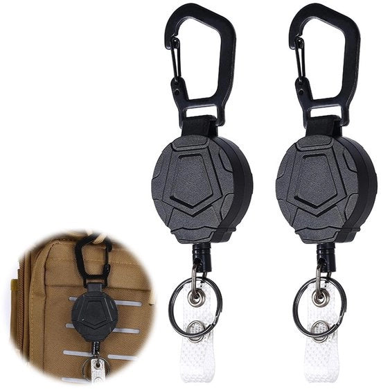 Sostegno per chiavi in acciaio - Flessibile - Estensibile - Supporto per chiavi - Cassetta in ABS - 10 cm di lunghezza - Supporto per chiavi con chiodo a molla